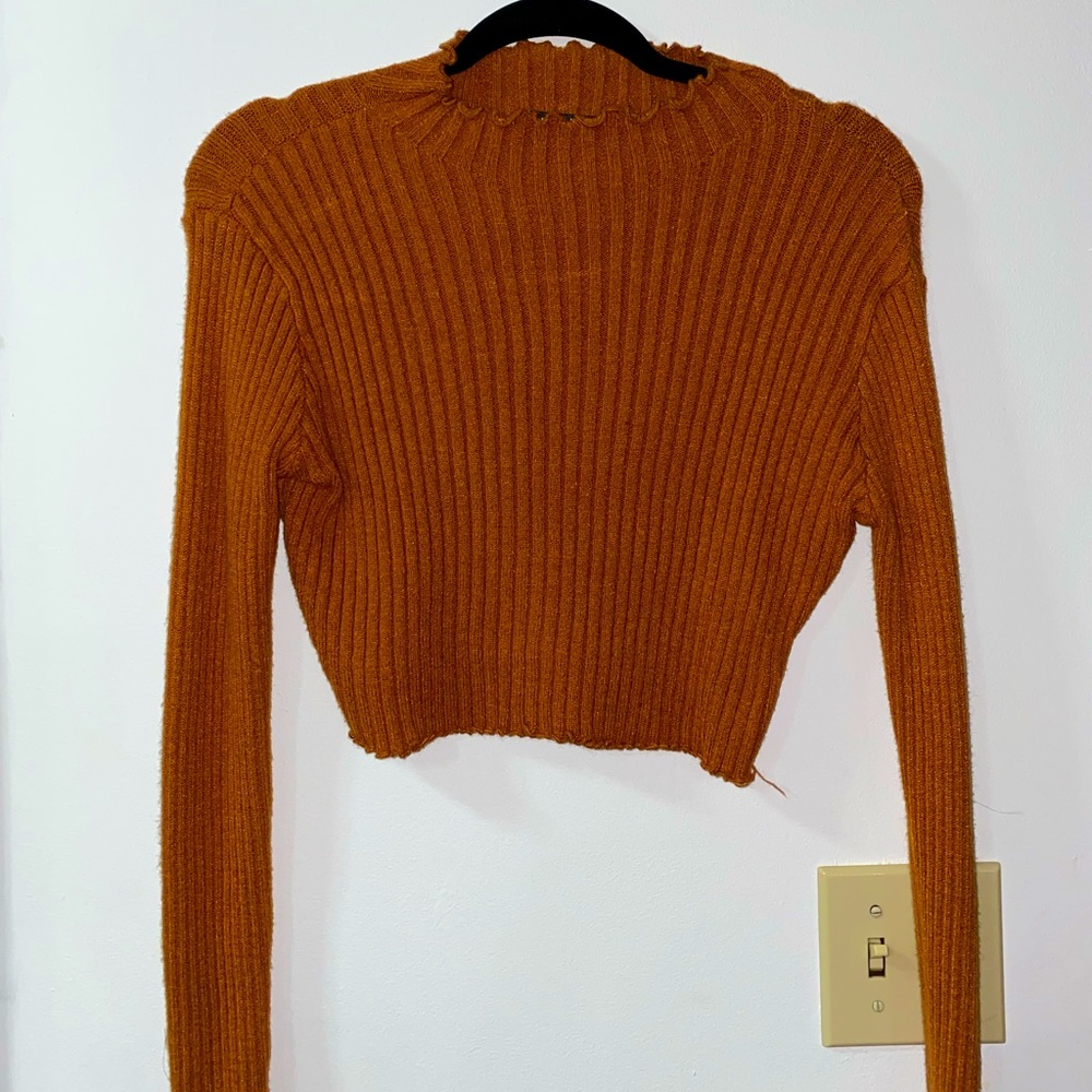 Long sleeve mock neck sweater